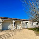 Located in Le Lédat, in a quiet and perfectly maintained subdivision, this pretty recent house of 103.08 m2 has everything you need! Entirely on one level, it consists of an entrance hall serving a cellar on the left, and a beautiful living space...