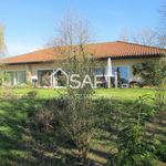 Belle villa d'architecte avec jardin paysagé au calme à la campagne.