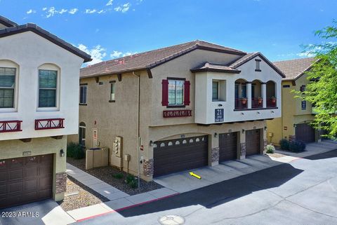 Excellent opportunity to own a 3 Bedroom Townhome in Pinnacle at Desert Peak. This upgraded home is located on a Premium Greenbelt Lot just a short walk from the community pool, spa, ramadas, and park. The Spacious Living Area opens to a private back...