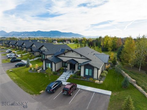 The Cottages at Black Bull Golf Community! This high-end condo in one of Bozeman's most sought after communities offers a true lock and leave lifestyle with incredible amenities such as the award winning Tom Weiskopf designed golf course, swimming po...