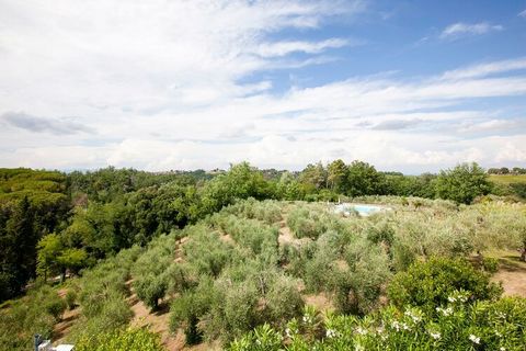 Ein kleines Dorf von fünf schöne Wohnungen in den grünen toskanischen Hügeln und Olivenhainen, eine entspannende Schwimmbad, wo Sie einen herrlichen Blick auf den 