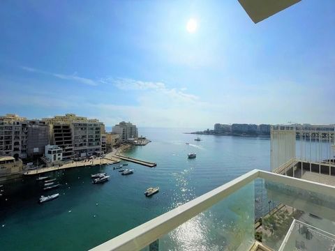 Een gloednieuw appartement in St Julian's met een prachtig uitzicht over Spinola Bay en Exiles Bay. Deze woning heeft overal natuurlijk licht en bestaat uit een inkomhal die leidt naar een open keuken, woon- en eetkamer en een groot terras aan de voo...