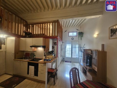 UN CHARME ABSOLU Idéalement situé dans le centre-ville d'Ax Les Thermes, cet appartement au charme incomparable vous séduira de suite. Au deuxième étage d'une résidence avec ascenseur, il comprend un séjour/cuisine, un salon/chambre, une salle d'eau ...