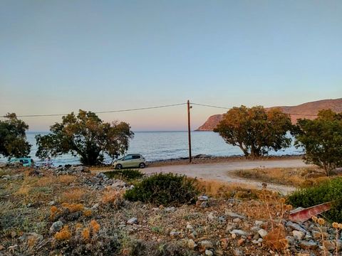 Located in Agios Nikolaos. Building land of 3405 m2, very well positioned first line on the sea, in the coastal resort of Milatos, Crete. It has the planning permission for a house or houses of up to 400 sq. meters, built on up to two floors, plus ba...