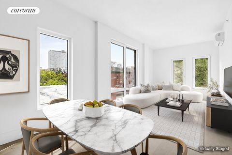 Residence 3D is a corner 2-bedroom, 2-bathroom home spanning over 1,053 square feet with southern and western exposures, plus an expansive private roof terrace cabana with city and skyline views, ideal for entertaining.An entry foyer has an oversized...