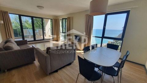 Apartment on the first line with frontal sea view! Four-bedroom, neatly furnished apartment on the 2nd floor in a new building with a swimming pool and well-maintained common areas, area 139 m2. Located in one of the few virgin places on the Bulgaria...