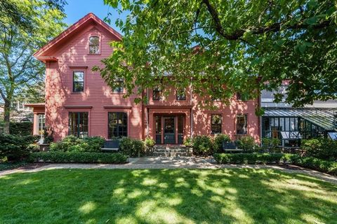 A truly extraordinary opportunity to acquire a distinct, tastefully renovated & discreet oasis hidden in Harvard Square. This magical property sits on 2 parcels of verdant land which have been beautifully landscaped with a pool, koi pond and gardens....