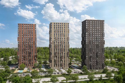 Предлагается 1-комнатная квартира комфорт-класса 29,93 кв.м в корпусе 3 на 21 этаже, в ЖК «Долина Яузы» Квартира без отделки. Доступность опции 