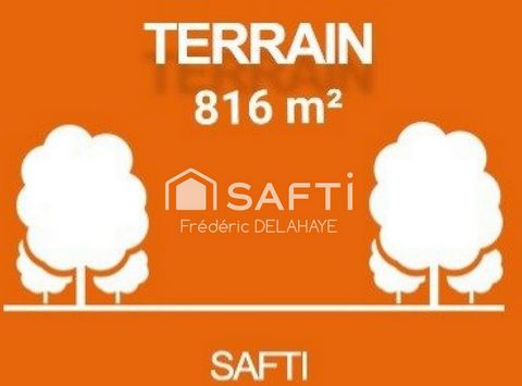 Terrain 816m² - libre constructeur.