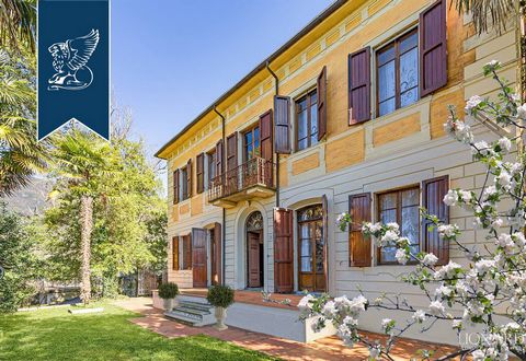 This stunning 19th-century historical villa in an Art-Nouveau style is for sale in Camaiore, province of Lucca. This luxury estate has two floors, measures 500 sqm and is surrounded by a private garden measuring 3,000 sqm and featuring a charming sto...