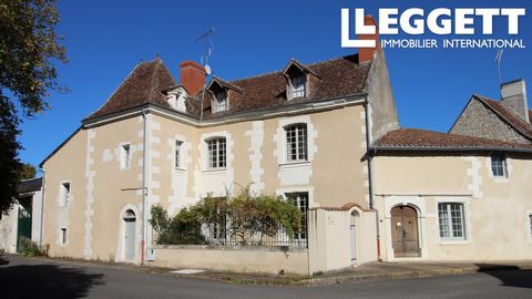 A09500 - In the pretty village of Champigny sur Veude, just 10km from the historic walled town of Richelieu, this charming 17th century house, parts of which date back further, was once a priory. It retains wonderful original features such as exposed...