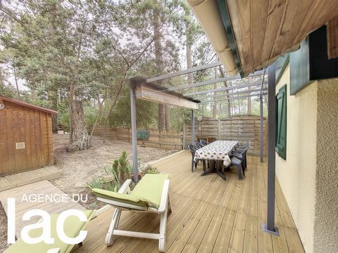 Welcome to this charming T3 house with a living area of 75 m2 nestled in the heart of a wooded residence in the Landes. The interior of the house is bright and welcoming. The through living room provides a comfortable space for relaxing and entertain...