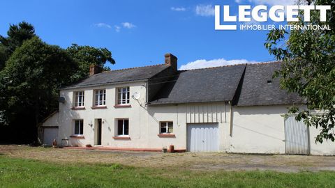 A23880DOD56 - This traditional house is situated in a calm hamlet at the bottom of a tree-lined lane. Partly renovated offering scope to finish off and possibility to renovate the attached outbuildings to make a larger family home or create a busines...