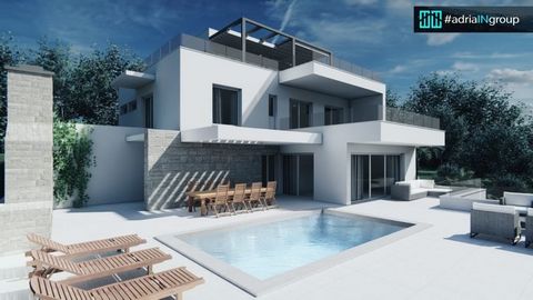 Luxury Villa with Sea View - Trogir, Čiovo / video - read description Location: Trogir (island Čiovo), less than 200m from the beach Moving in: September 2024 We present to you an exclusive villa in the final stage of construction, located in the idy...