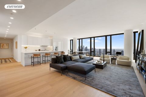 Residence 40A at One United Nations Park is a 2,900sf four bedroom, four bathroom plus powder room, residence overlooking the East River. The generous layout boasts an expansive great room and open kitchen with large island. Every room is flooded wit...