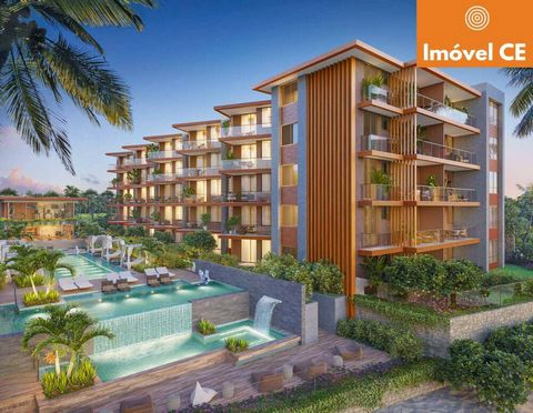 Discover an exclusive condominium in Porto das Dunas, where comfort, sophistication and natural beauty are in perfect harmony. This development offers apartments with floor plans ranging from 60m² to 90m², with options from 02 to 03 suites, ideal for...