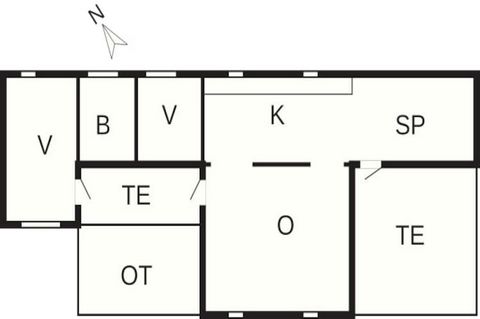 This authentic holiday cottage from the 1960s is located on a large, secluded plot in walking distance of Havneby, a golf course and shops. The kitchen is half-open towards the dining and living room. There is a sofa bed in the living room. No lettin...