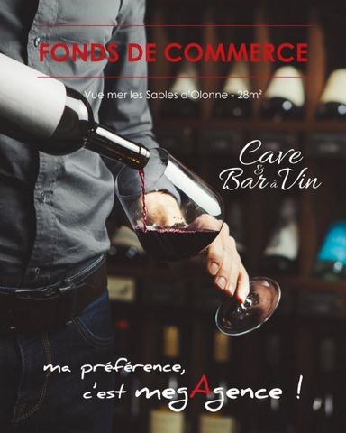 FONDS DE COMMERCE FACE MER (CAVE & BAR à VIN) LES SABLES D’OLONNE