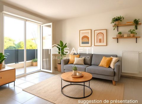 T2 lumineux avec balcon et parking