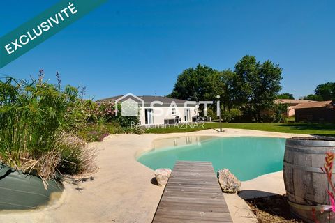 Maison T4 de plain pied avec piscine et garage