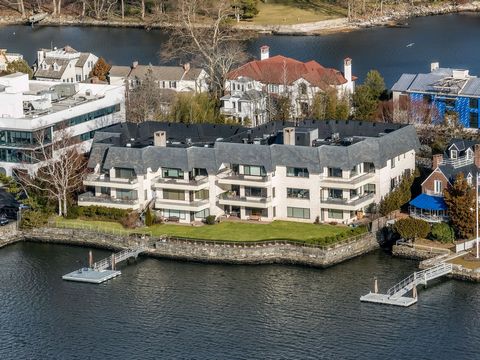 Gorgeous waterfront setting on Long Island Sound with western sunsets and southern views. Easy one floor living in this 3-4 bedroom exquisite penthouse co-op with wrap around terrace overlooking the Sound. The spectacular sunlit interior has high cei...