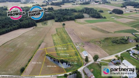 We offer for sale newly separated building plots in Kamienica Szlachecka in the heart of Kashubia! LOCATION: Kamienica Szlachecka, a town picturesquely located not far from Stężyca and Kościerzyna with good access to the Tri-City. The area of the plo...