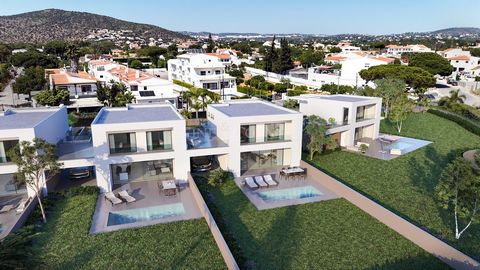 Discover the elegance of these luxurious 3 and 4-bedroom villas, perfectly nestled between Vilamoura and Quarteira. Designed to offer a sophisticated and private lifestyle, these properties blend modern architecture with breathtaking views. Each vill...