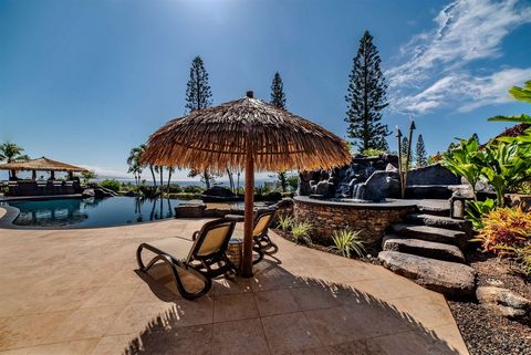 Once in a lifetime an opportunity presents itself, welcome to 185 Kalaihi Place. This one-of-a-kind custom residence is situated on the 10th fairway of the Royal Kaanapali Golf Course, offering unobstructed ocean and island views of both Lanai and Mo...