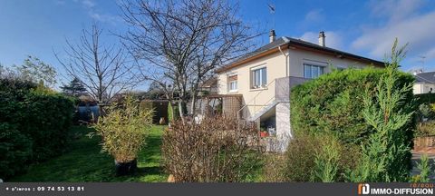 Fiche N°Id-LGB158806 : Vendome, Maison d'environ 67 m2 comprenant 3 piece(s) dont 2 chambre(s) + Jardin de 521 m2 - Vue : Jardin - Construction 1968 Beton - Equipements annexes : jardin - cour - balcon - garage - parking - double vitrage - cellier - ...