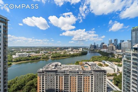 Step into luxury with this stunning 2-bedroom, 1.5-bathroom condominium, fully furnished and Airbnb-friendly. Offering breathtaking views of Lady Bird Lake and the city skyline, this highly sought-after unit can comfortably accommodate up to six gues...