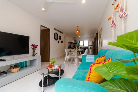 This cozy 2 bedroom 2 bathroom apartment in Edificio Calle 38, offers a perfect combination of living, dining and kitchen spaces, with a charming front terrace to enjoy the warm embrace of the Mexican Caribbean. The spacious master bedroom features a...