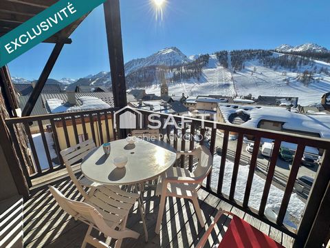 T2 avec balcon plein sud face aux pistes de skis