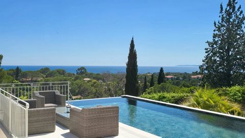 SAINT RAPHAEL - BOULOURIS VILLA DE CHARME VUE MER 7 PIECES A VENDRE