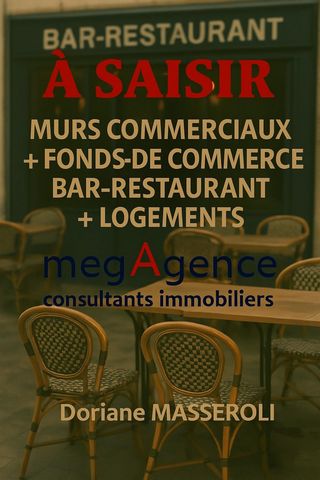 À SAISIR – MURS COMMERCIAUX + FONDS DE COMMERCE BAR-RESTAURANT + LOGEMENTS – EMPLACEMENT DE CHOIX ENTRE NIORT ET FONTENAY-LE-COMTE (VENDÉE – 85)