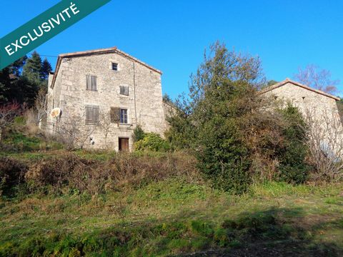Ardèche verte, rare ferme 125 m² avec dépendances
