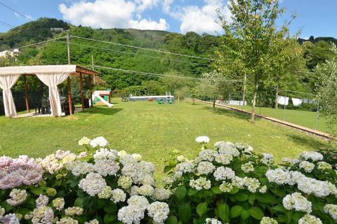 Located in Pescaglia, this holiday home has 3 bedrooms and accommodates a group of 6 people or families with children to stay comfortably. It provides a private swimming pool and a roofed terrace to relax. Nature lovers can enjoy exploring the Apuan ...