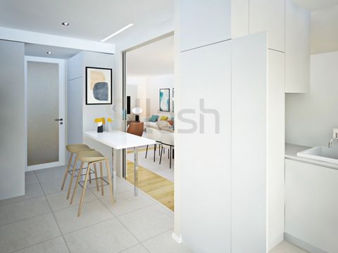 Fantastic New Apartment 3 bedroom with balcony of 4.38m2 in Maia. This apartment, located on the 4th floor, consists of living room, kitchen in open space equipped, laundry, a bathroom to support the social area, a suite, two bedrooms, all with built...