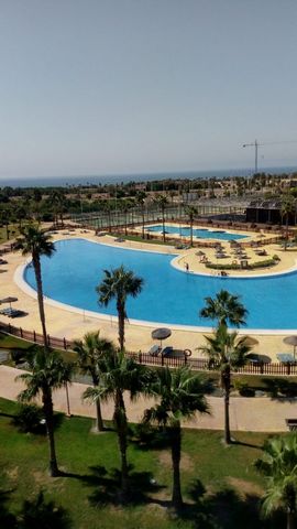 Duplex Apartment in Almerimar area PUERTO MARINA GOLF, 140.00 m. of surface, a double bedroom and 3 single bedrooms, 4 bathrooms, property in good condition, equipped kitchen, beech interior carpentry, southwest orientation, stoneware floor, aluminum...