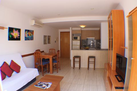 The modern apartment is located in Rosas (Roses in Catalan), a Spanish municipality in the province of Gerona, Catalonia. Rosas is located on the Costa Brava, the northern coast of the Gulf of Roses, south of Cape Creus. It is located 240 m from the ...