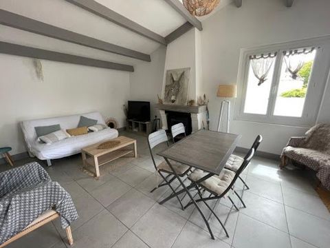 400 meters from the beach, pretty single-storey house in perfect condition including a beautiful living room with equipped kitchen, a large bedroom, a shower room, toilet Enclosed garden Terrace Parking space DPE IN PROGRESS Sale price 571,900 euros ...