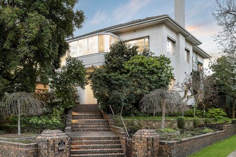 Situated high above the street in the tranquil Redcourt Estate, this distinguished c1937 solid brick residence offers an expansive and beautifully proportioned family home on approx. 850 sqm of land with a desirable Northern orientation. The wide rec...