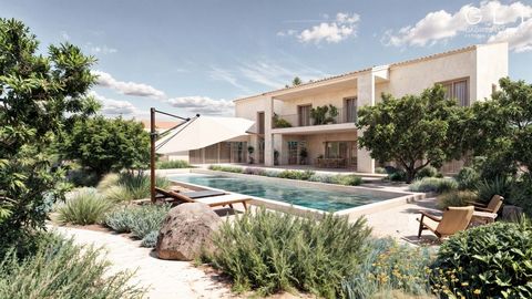 The villa is located on a rural and quiet plot of approximately 15,290 m² near Es Llombards. The beach of Llombards can be reached by bike in 5 minutes. The representative country house with pool offers high-quality furnishings. Completion is planned...