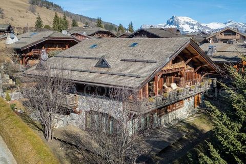 Megève, stadscentrum te voet, chalet met accenten van een Savoyaardse boerderij met zijn grote 