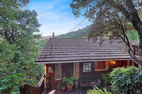 Must see panoramic Mt. Tam view home in the Fairfax hills! This multi-family two story home is ideal for owner-occupancy with rental income potential, offering both charm and practicality. Opportunity knocks with this light-filled 2-bedroom, 1 bath u...