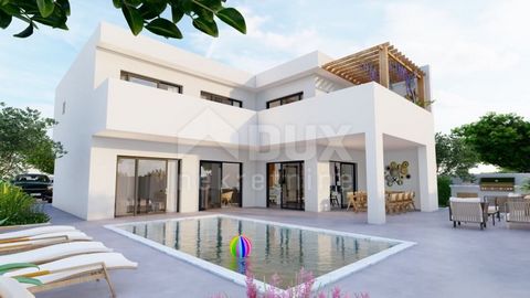 Location: Zadarska županija, Pag, Pag. ISOLA DI PAG, CITTÀ DI PAG - Villa con piscina in costruzione È in vendita una villa in costruzione di 278 m², immersa nel verde, in una posizione tranquilla nella città di Pago. Questa villa offre la perfetta c...