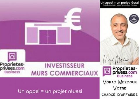 VILLENEUVE D'ASCQ 59650 - Morad MEZDOUR vous propose la vente de ces MURS COMMERCIAUX , d'une surface totale de 40 m², inscrit dans un immeuble d'habitation situé dans le quartier dynamique de Villeneuve d'Ascq ( rue Jean Jaurès ). A deux pas du tram...