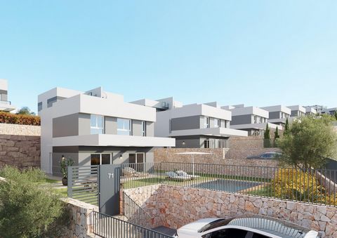 VILLA INDIPENDENTE CON 4 CAMERE DA LETTO E PISCINA PRIVATA A FINESTRAT.~~Nuova costruzione di ville indipendenti e ville bifamiliari a Balcon de Finestrat.~~Magnifiche ville con 4 camere da letto, 3 bagni, cucina a pianta aperta con zona giorno, arma...