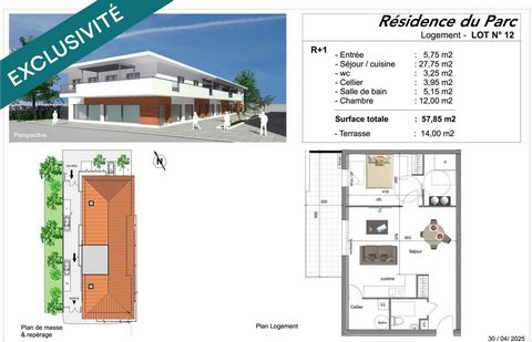 Appartement T2, plein centre, toutes commodités à pied avec balcon terrasse