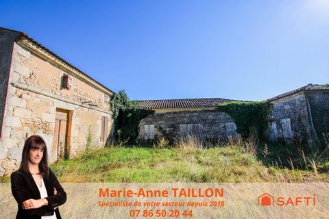 Grange en pierre à rénover avec vue panoramique sur la campagne