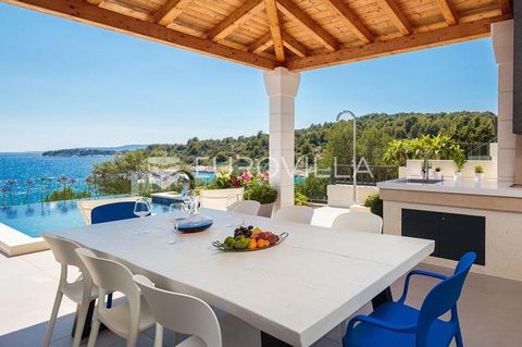 Čiovo, luxuriously furnished and fully equipped villa with a swimming pool located in the second row from the sea, available for long-term rental.It is divided into three floors.The ground floor consists of a kitchen, dining room, living room, laundr...